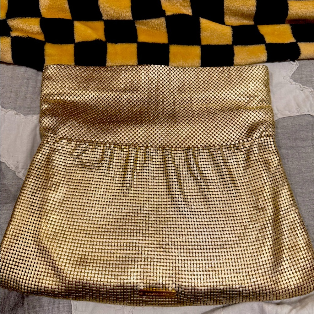 BCBGeneration Metallic Mesh Clutch